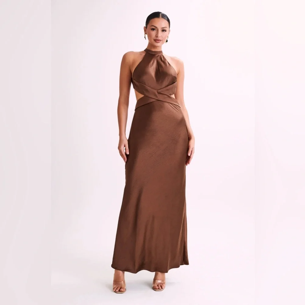 Meshki | Dresses | Meshki Nalani Dress In Chocolate | Poshmark
